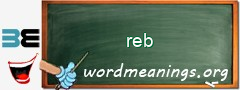 WordMeaning blackboard for reb